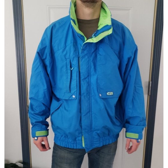80s/90s Blue‎ Windbreaker - Picture 1 of 5